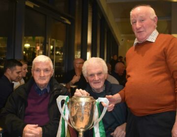 Shane Mc Stocker and friends with the championship trophy